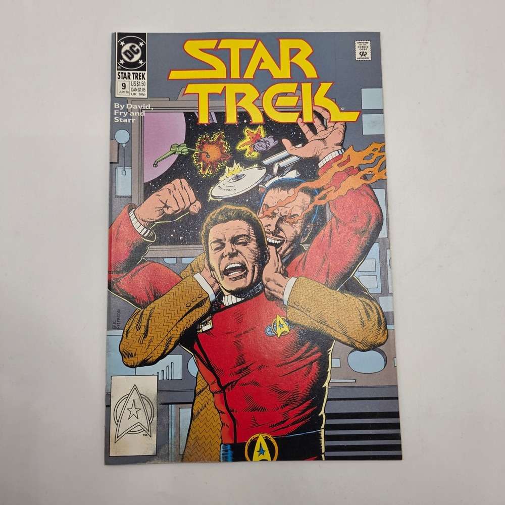 DC Comics Star Trek 9 June 1990 Captain Kirk Klingon Battle Copper Age Vol 2